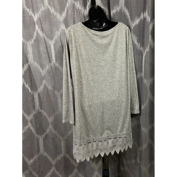 Dress shirt gray lace casul or maternity - Picture 5 of 7